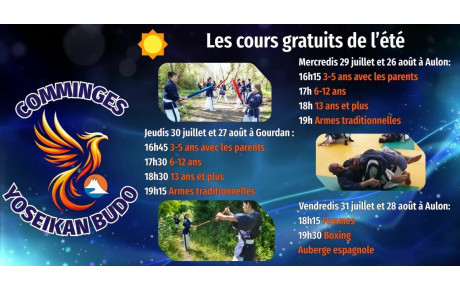 Les cours gratuits de l’été